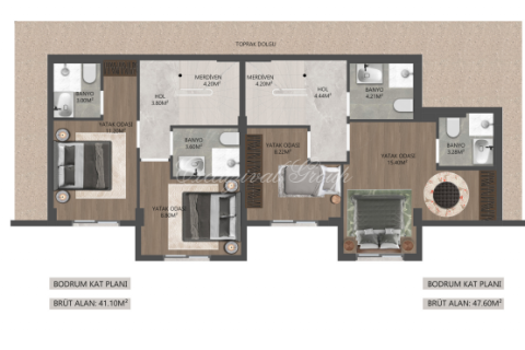 Villa for sale in Bodrum, Mugla, Turkey, 1 bedroom, 45m2, No. 179429 – photo 22