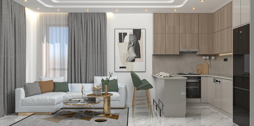 1+1 Wohnung in MMT Towers, Payallar, Alanya, Antalya, Türkei Nr. 160440