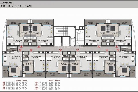 Daire 1+1 Alanya, Antalya, Türkiye №46034 - 25