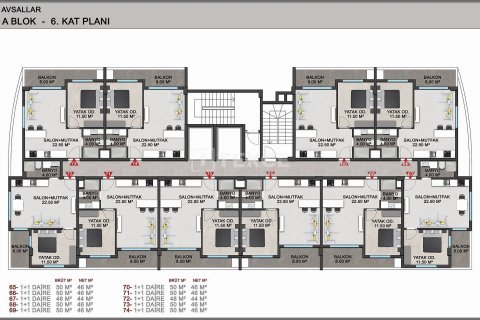 Daire 1+1 Alanya, Antalya, Türkiye №46034 - 26